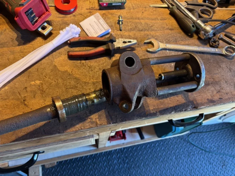 Aandrijfas met speciaal gereedschap